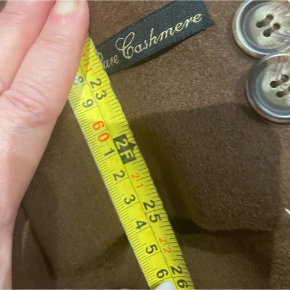 NWT Italian designer men’s double breasted cashmere coat - Picture 8 of 9